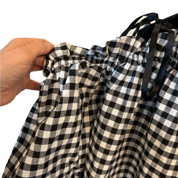 Gingham Check Off The Shoulder Tie Top - Picture 10 of 12